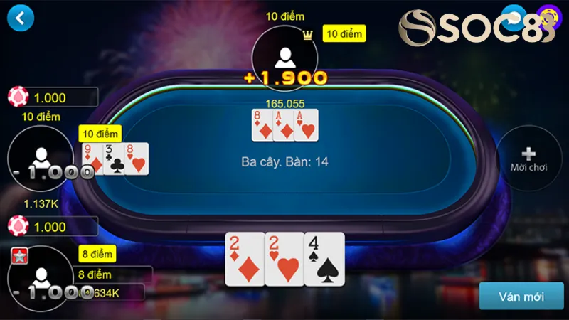 3 Cây Soc88 - Trải Nghiệm Chơi Game 3 Cây Soc88 Dễ Dàng 2 Chiến thuật và tâm lý trong game